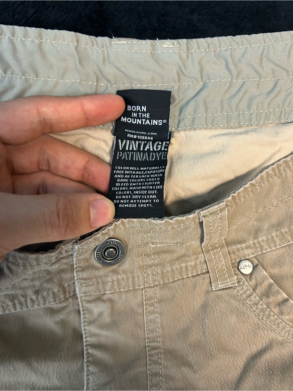 Kuhl Revolvr Pants Mens 36x34 Light Brown Stretch Canvas Hiking Workwear Utility - Picture 4 of 12